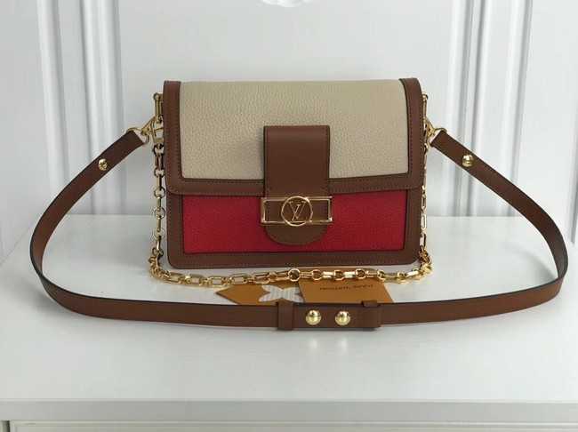 Louis Vuitton Outlet original SAINT SULPICE PM M44391 apricot with red