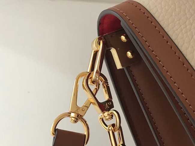 Louis Vuitton Outlet original SAINT SULPICE PM M44391 apricot with red