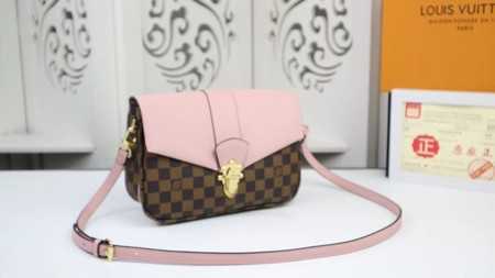 Louis Vuitton Outlet damier ebene clapton pm bag N44243 pink