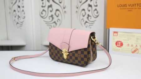 Louis Vuitton Outlet damier ebene clapton pm bag N44243 pink