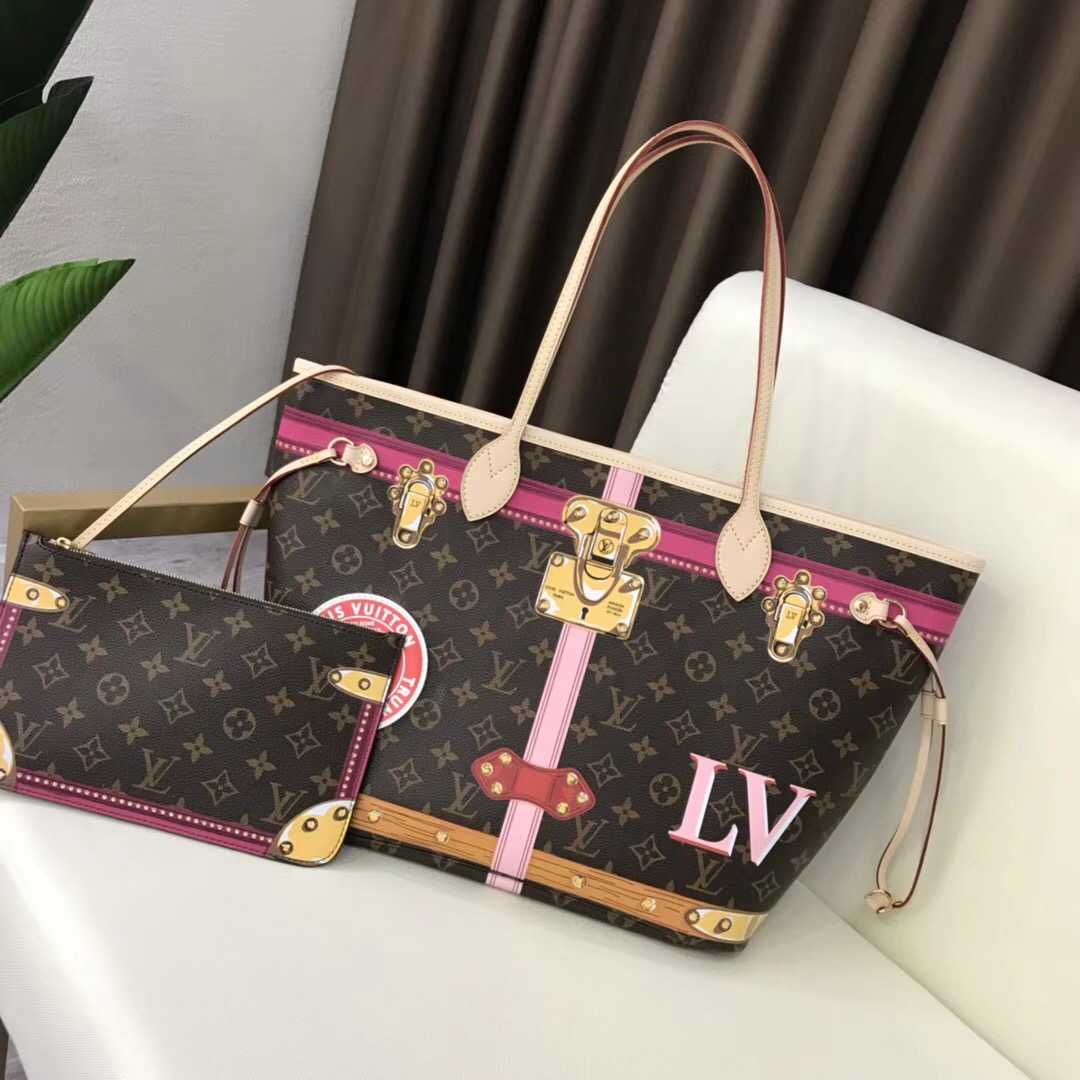 Louis Vuitton Outlet monogram canvas original neverfull mm A40156