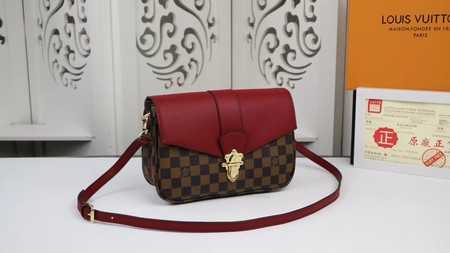 Louis Vuitton Outlet clapton damier ebene canvas handbags N44243 red