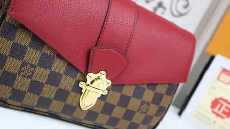 Louis Vuitton Outlet clapton damier ebene canvas handbags N44243 red