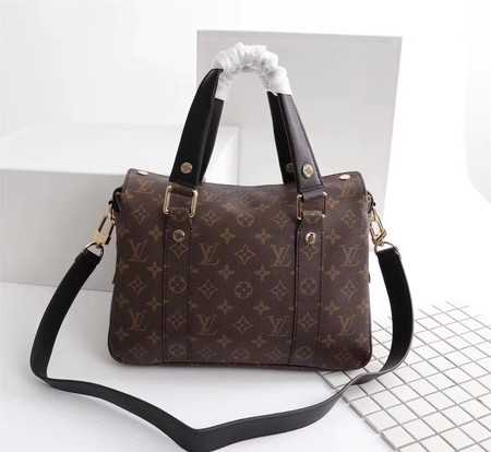 Louis Vuitton Outlet manhattan monogram canvas handbags M43482 black