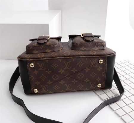 Louis Vuitton Outlet manhattan monogram canvas handbags M43482 black