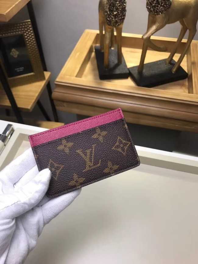 Louis Vuitton Outlet Monogram Canvas CARD HOLDER M60703 rose