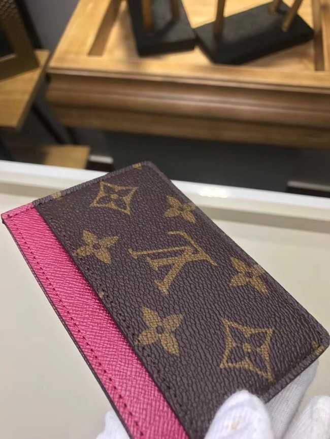 Louis Vuitton Outlet Monogram Canvas CARD HOLDER M60703 rose