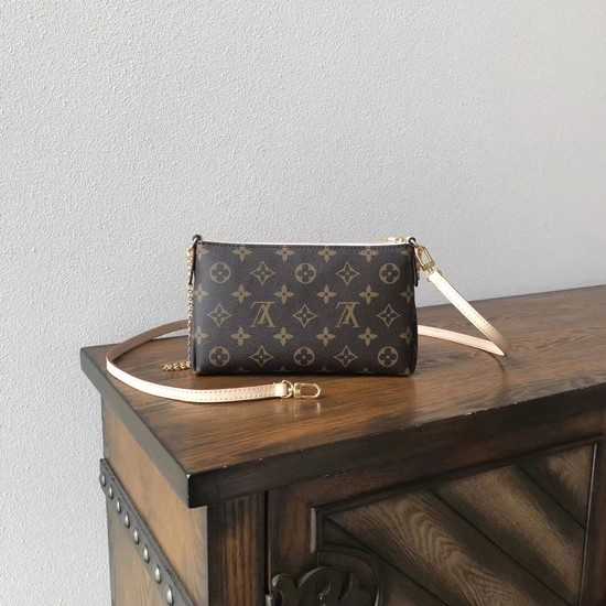 Louis Vuitton Outlet original monogram canvas pallas clutch M41638 pink