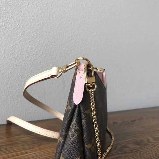 Louis Vuitton Outlet original monogram canvas pallas clutch M41638 pink