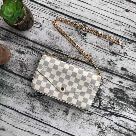 Louis Vuitton Outlet original Damier Azur pochette felicie M61276