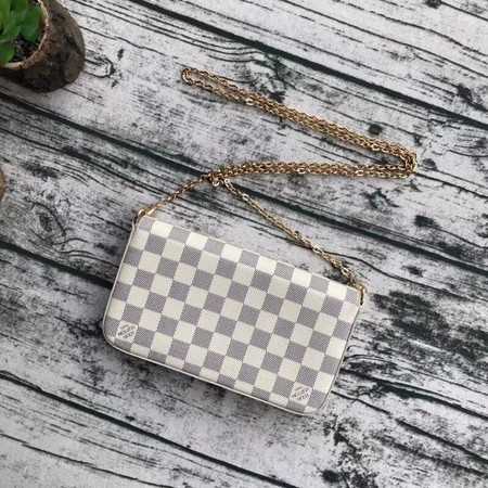 Louis Vuitton Outlet original Damier Azur pochette felicie M61276