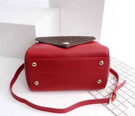 Louis Vuitton Outlet monogram canvas double V bag M54439 red