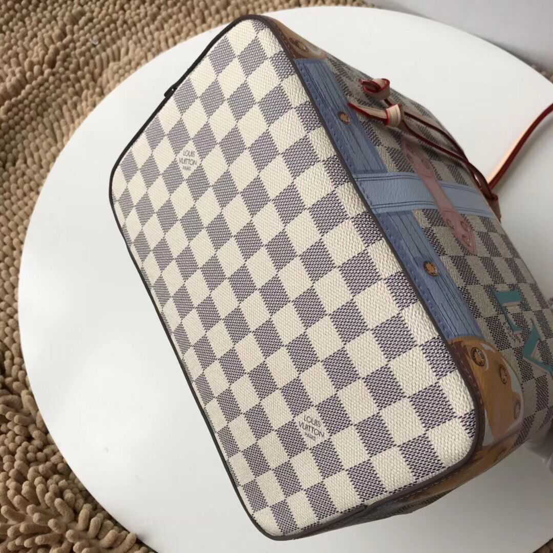 Louis Vuitton Outlet Damier Azur Canvas original bag neonoe M44020