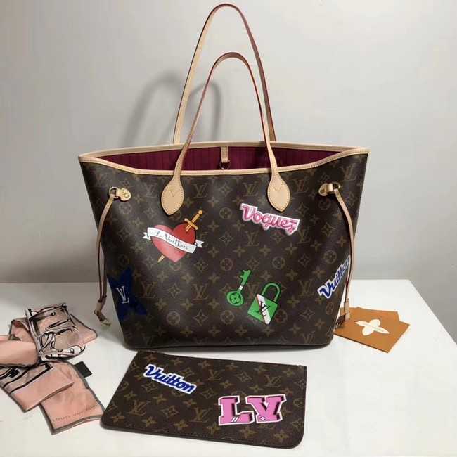 Louis Vuitton Outlet original monogram canvas NEVERFULL MM M43988