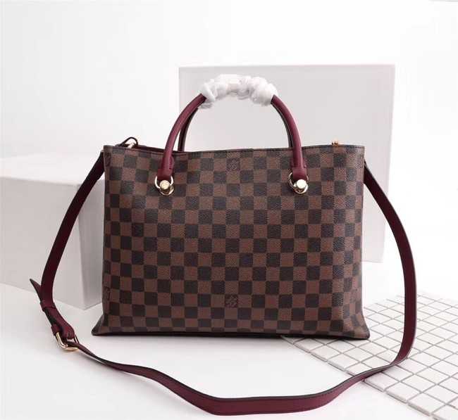 Louis Vuitton Outlet Damier Ebene Canvas RIVERSIDE M55040 fuchsia