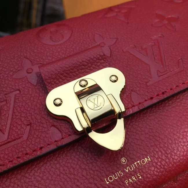 Louis Vuitton Outlet original mongram empreinte CHAIN WALLET M63399 RED