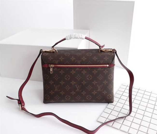 Louis Vuitton Outlet Monogram Canvas Pochette Metis Bag M54879 fuchsia