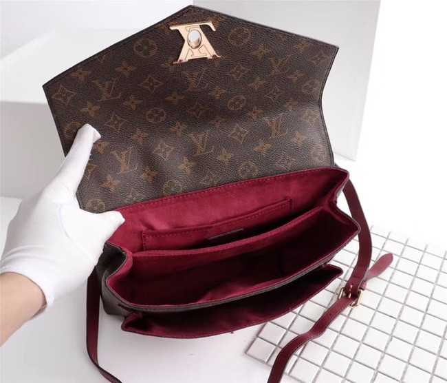 Louis Vuitton Outlet Monogram Canvas Pochette Metis Bag M54879 fuchsia