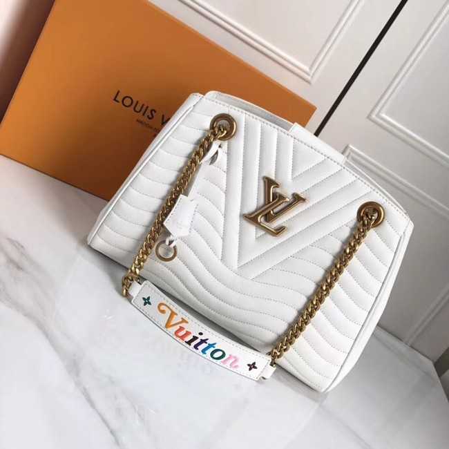 Louis Vuitton Outlet NEW WAVE CHAIN TOTE M51978 white