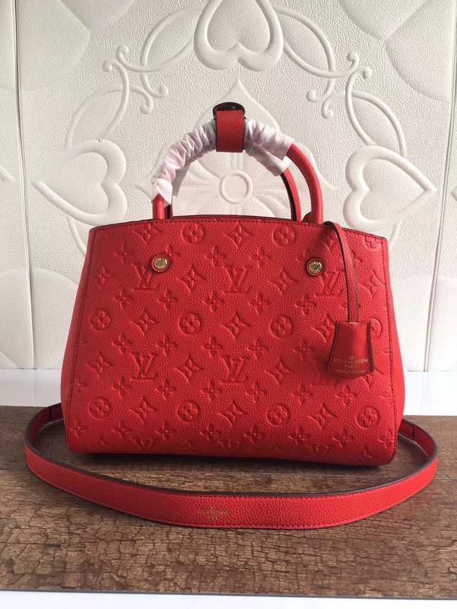 Louis Vuitton Outlet mongram empreinte MONTAIGNE N41046 red