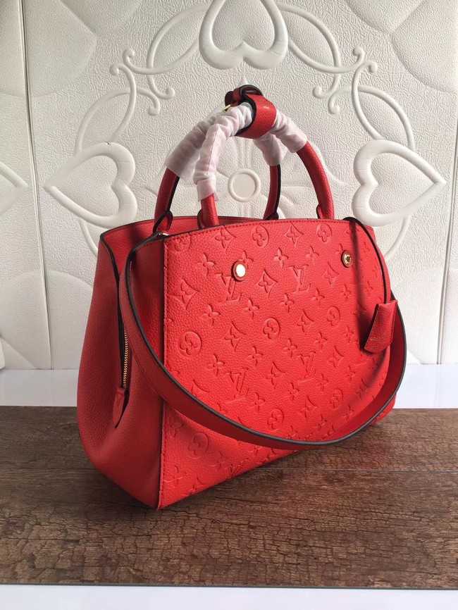 Louis Vuitton Outlet mongram empreinte MONTAIGNE N41046 red