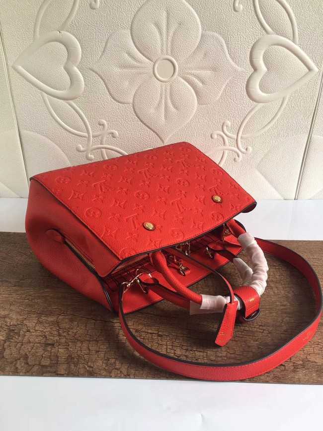 Louis Vuitton Outlet mongram empreinte MONTAIGNE N41046 red