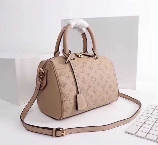 Louis Vuitton Outlet Mahina Leather SPEEDY BANDOULIERE 30 M40431 apricot