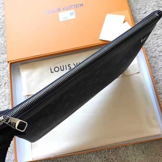 Louis Vuitton Outlet Monogram Canvas Clutch Bag POCHETTE APOLLO 61692 black