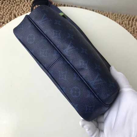 Louis Vuitton Outlet original Monogram Canvas messenger bag M43843 blue