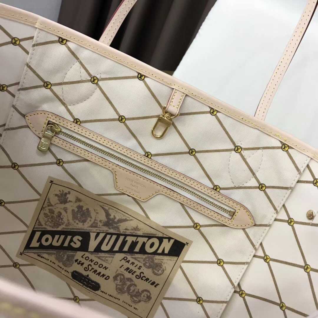 Louis Vuitton Outlet Damier Azur Canvas original neverfull mm B40156