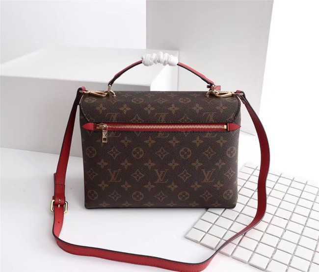 Louis Vuitton Outlet Monogram Canvas Pochette Metis Bag M54879 red