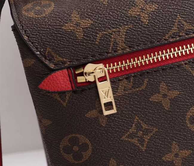 Louis Vuitton Outlet Monogram Canvas Pochette Metis Bag M54879 red