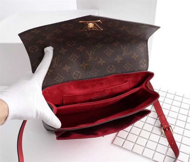 Louis Vuitton Outlet Monogram Canvas Pochette Metis Bag M54879 red