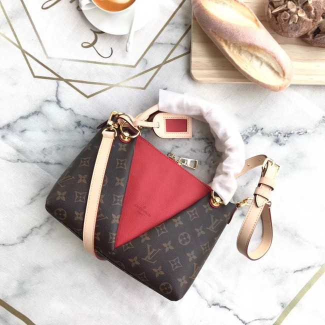 Louis Vuitton Outlet Monogram Canvas original V TOTE BB M43966 Cerise Red