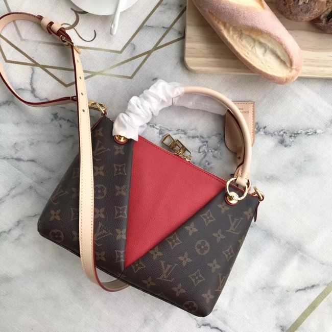 Louis Vuitton Outlet Monogram Canvas original V TOTE BB M43966 Cerise Red