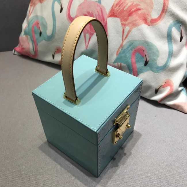 Louis Vuitton Outlet Monogram Vernis Original BLEECKER BOX M52464 Light blue