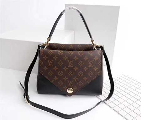 Louis Vuitton Outlet monogram canvas double V bag M54439 black