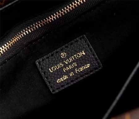 Louis Vuitton Outlet monogram canvas double V bag M54439 black