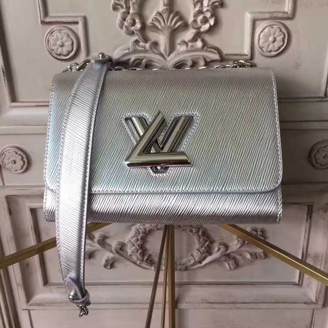 Louis Vuitton Outlet original epi leather TWIST MM M50332 silver