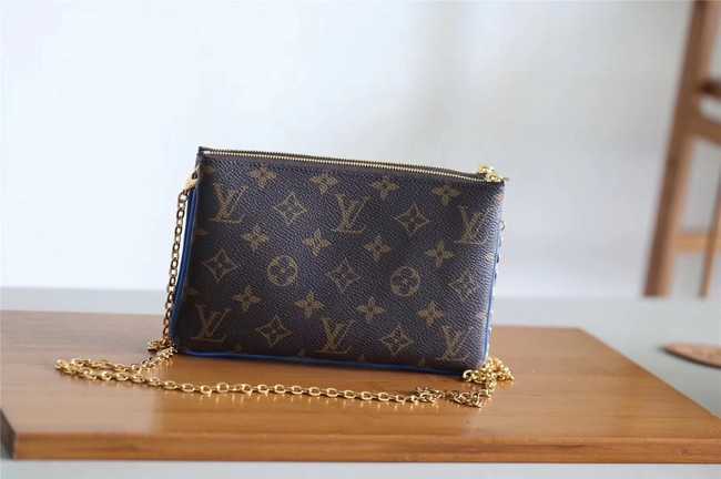 Louis Vuitton Outlet Original POCHETTE DOUBLE ZIP M63905 blue