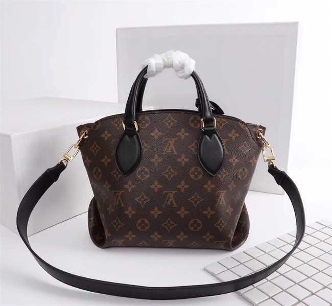 Louis Vuitton Outlet Monogram Canvas FLOWER ZIPPED TOTE BB M44350 black