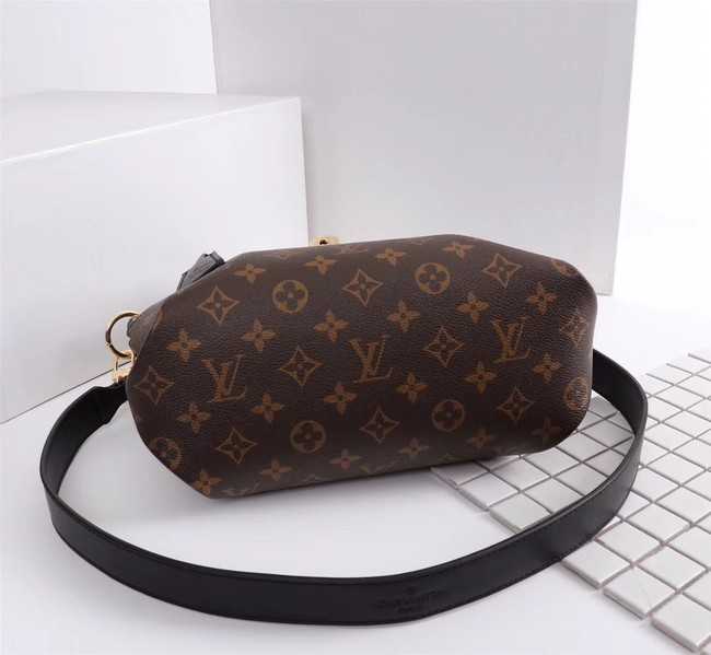 Louis Vuitton Outlet Monogram Canvas FLOWER ZIPPED TOTE BB M44350 black