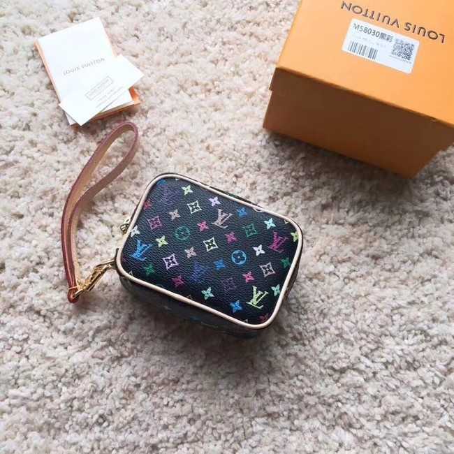 Louis Vuitton Outlet original Monogram Multicolor Canvas M58030 black