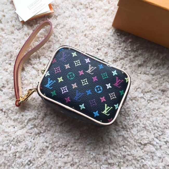 Louis Vuitton Outlet original Monogram Multicolor Canvas M58030 black