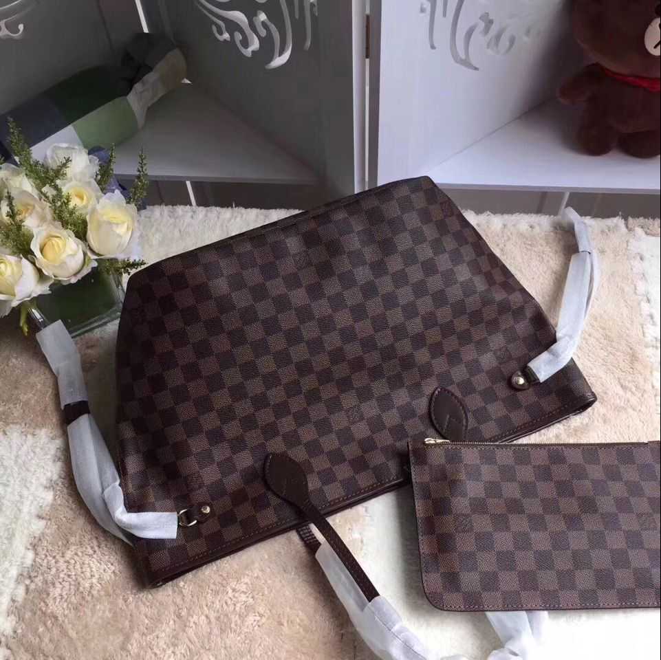 Louis Vuitton Outlet original damier ebene canvas neverfull gm n41357