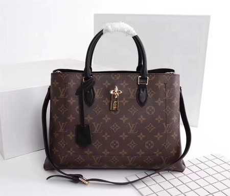 Louis Vuitton Outlet monogram canvas monogram flower M43553 black