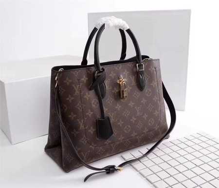 Louis Vuitton Outlet monogram canvas monogram flower M43553 black