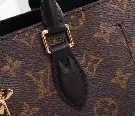 Louis Vuitton Outlet monogram canvas monogram flower M43553 black