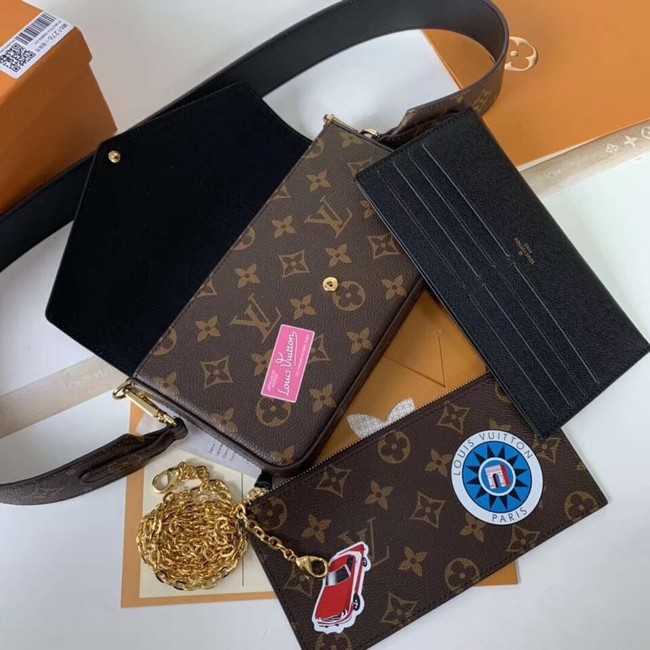 Louis Vuitton Outlet original monogram canvas POCHETTE FELICIE M63999