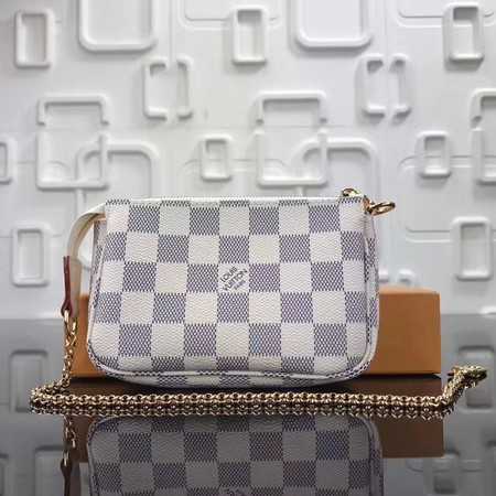 Louis Vuitton Outlet original Damier Azur MINI POCHETTE ACCESSORIES N58009